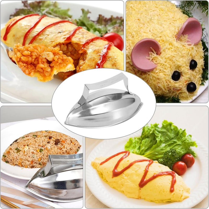 Eonenomi Papaya Shape Fried Rice Press Mold, Stainless Steel, Silver - Image 4